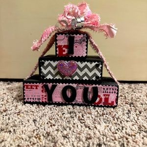 3-tier custom made blocks